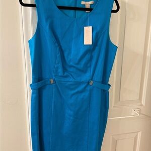 Elegant Blue Sleeveless Dress